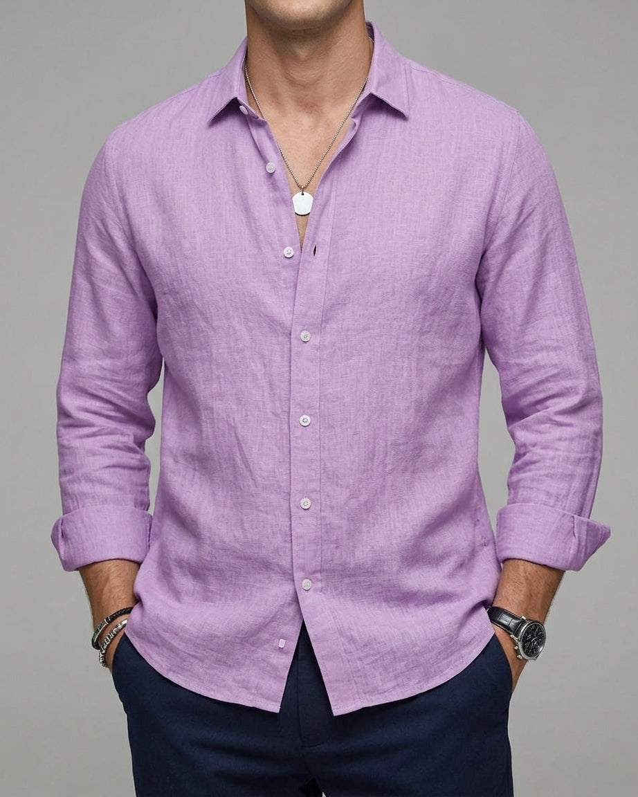 Linen Casual Shirt Men – Summer Essential