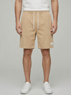 Cotton Chino Shorts Men Casual Drawstring