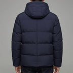 Mens Waterproof Puffer Parka – Hooded Wool