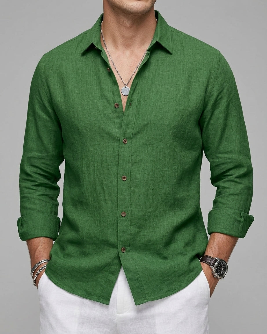 Linen Casual Shirt Men – Summer Essential