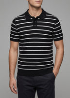 Polo Shirt Cotton Short Sleeve Button Placket Men