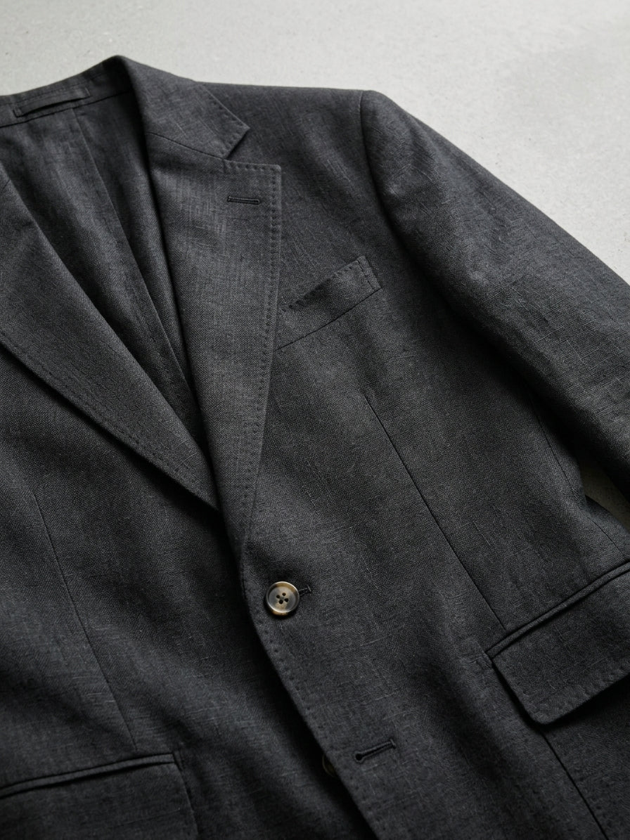 Linen Summer Blazer Men Tailored