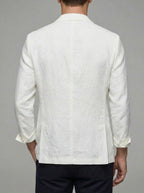 Linen Summer Blazer Men Lightweight Jacket