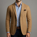 Oliver Wool Casual Blazer Men Notched Lapel