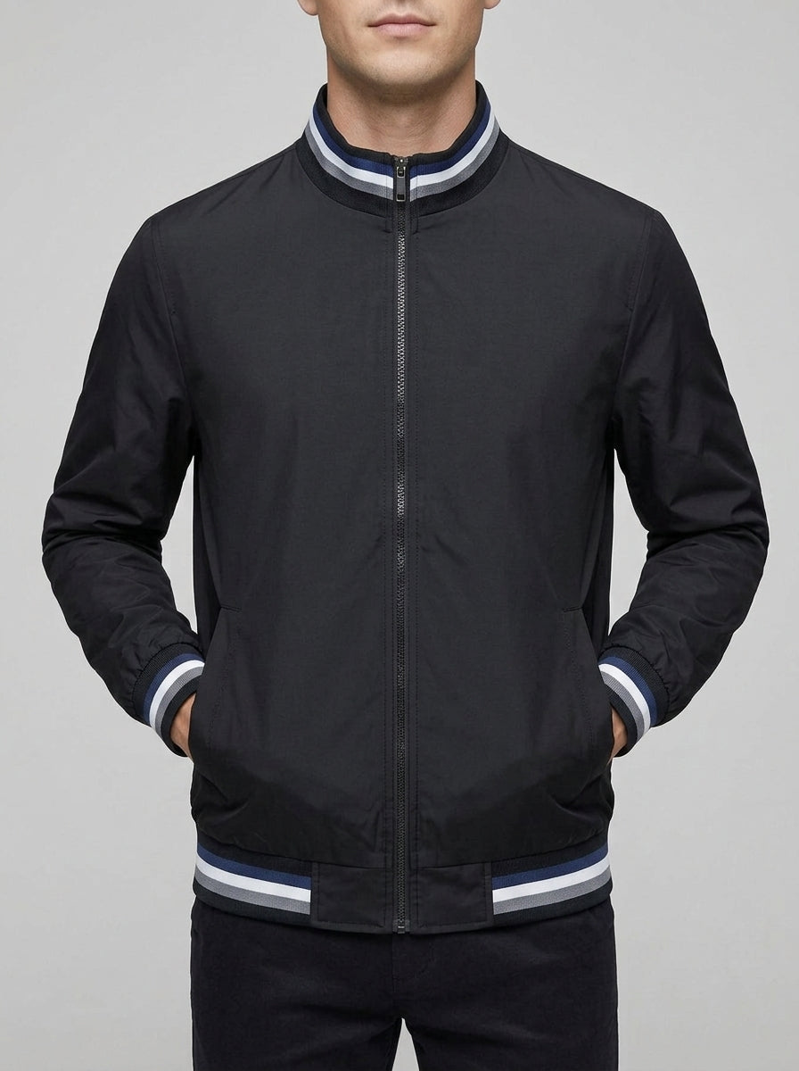 Mens Lightweight Bomber Jacket – Polyester Casual