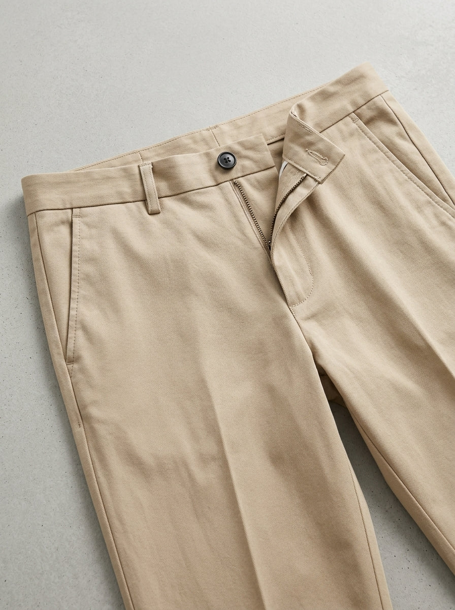 Cotton Chino Pants Slim Fit Men