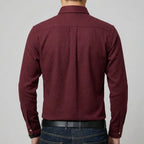 Wool Long Sleeve Shirt Men