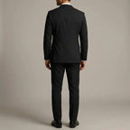 Wool Slim-Fit Elegant 3-Piece Wedding Suit Men