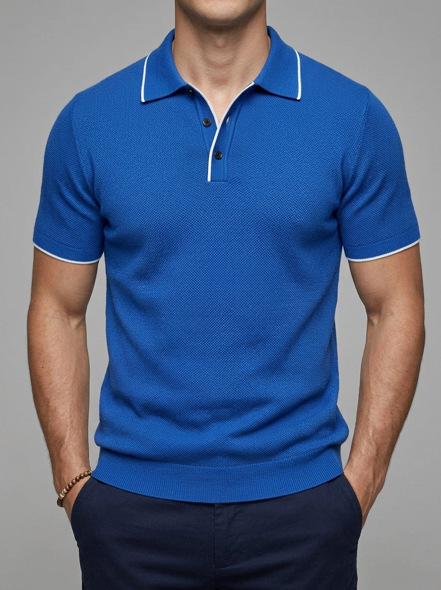 Wool Polo Shirt Men