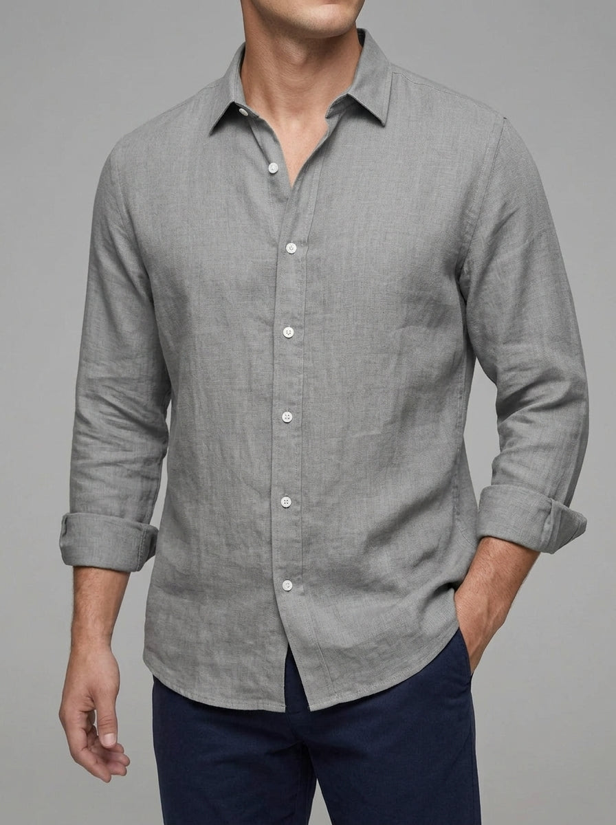 Linen Casual Shirt Men – Summer Essential