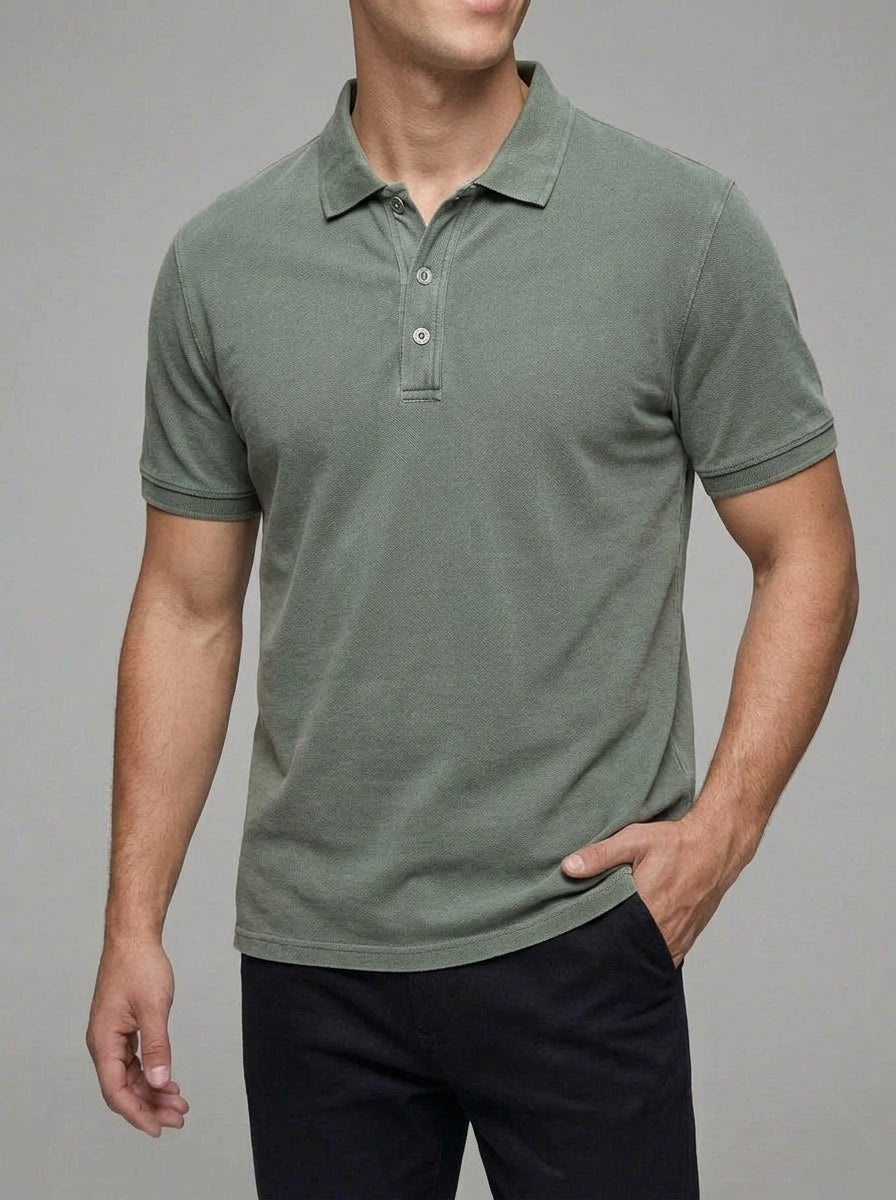 Wool Polo Shirt Men