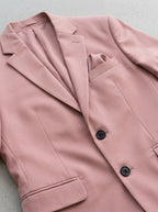 Short Sleeve Blazer Shorts Set Men