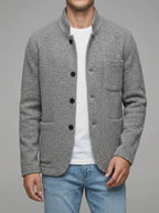 Men's Wool Button Knit Cardigan: Warm & Stylish Outerwear