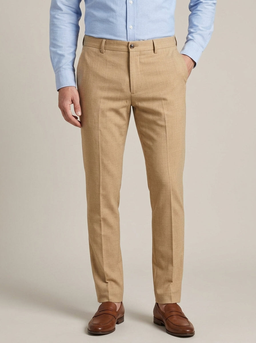 Wool Trousers Men Casual Formal
