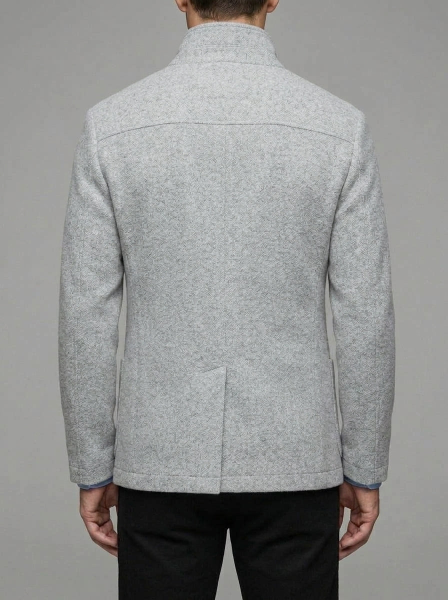 Wool Jacket Men's Tailored Fit Smart Casual