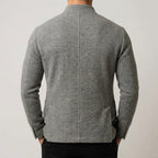 Grigio Premium Wool Button Cardigan - Cozy, Stylish Knitwear