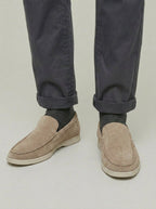 Mens Beige Loafers – Classic Suede