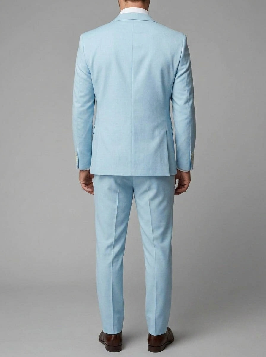 Wool Slim-Fit 3-Piece Suit Men