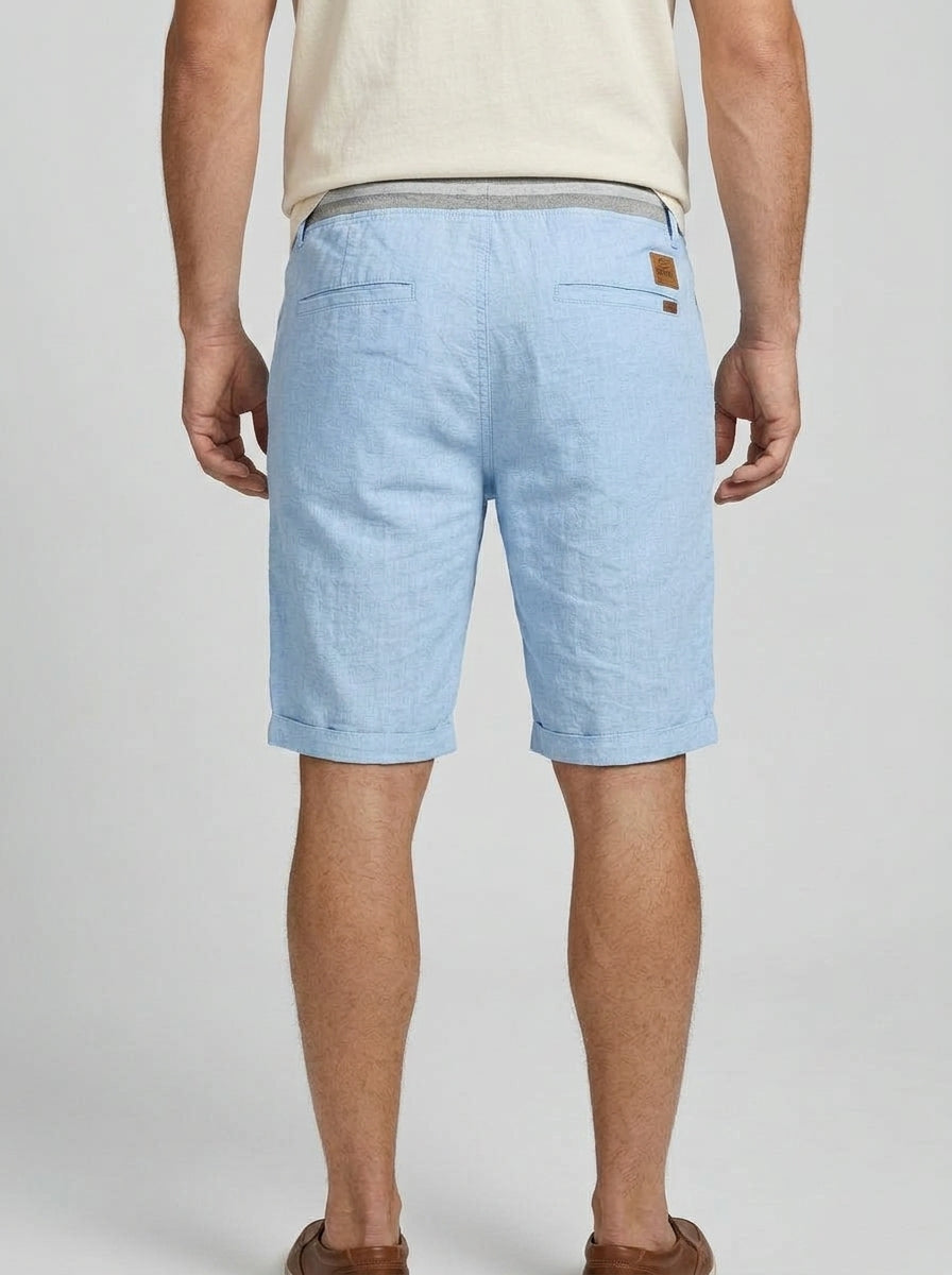 Cotton Chino Shorts Men Casual Drawstring Relaxed Fit