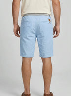 Cotton Chino Shorts Men Casual Drawstring Relaxed Fit