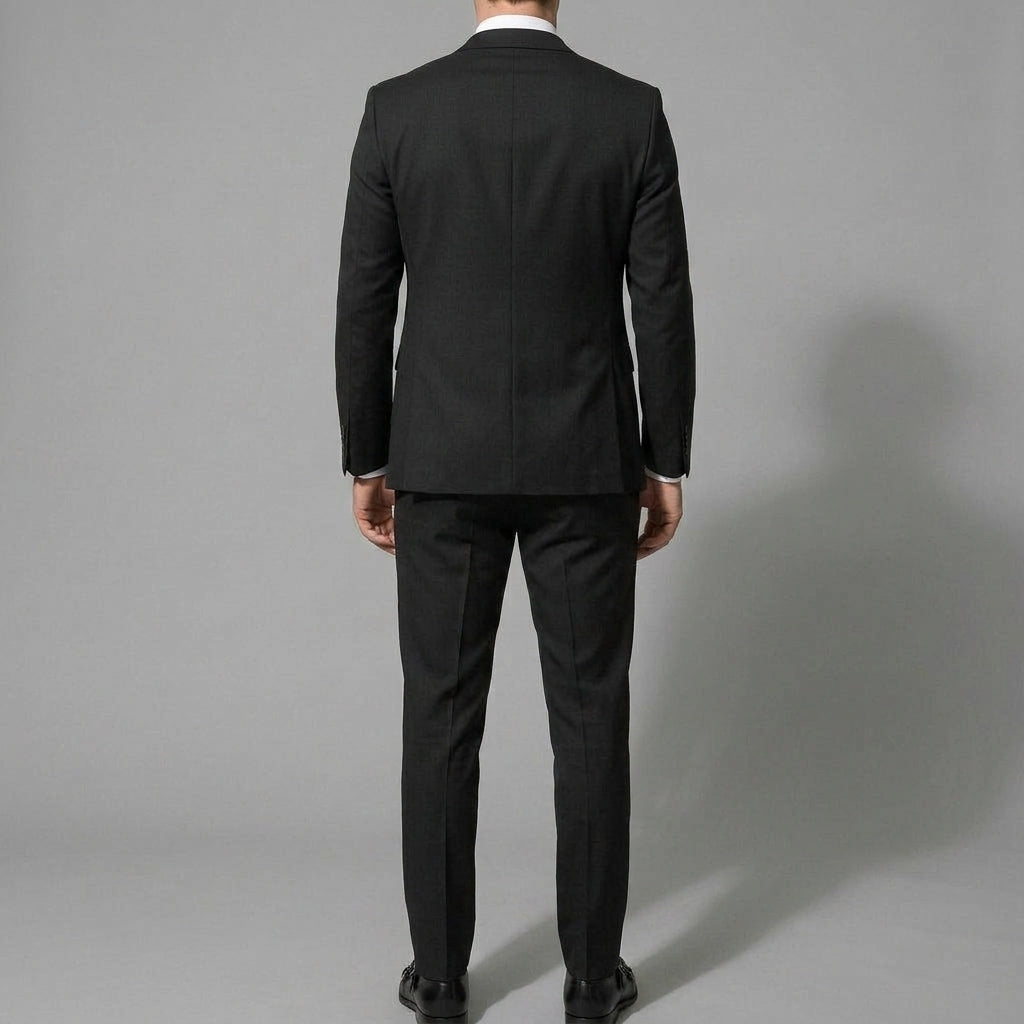 Slim-Fit 3-Piece Suit Men Wedding Wool