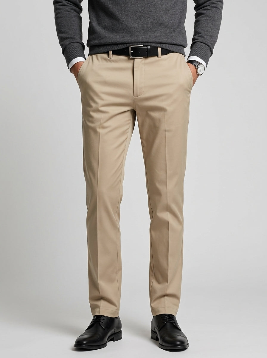 Cotton Chino Pants Slim Fit Men