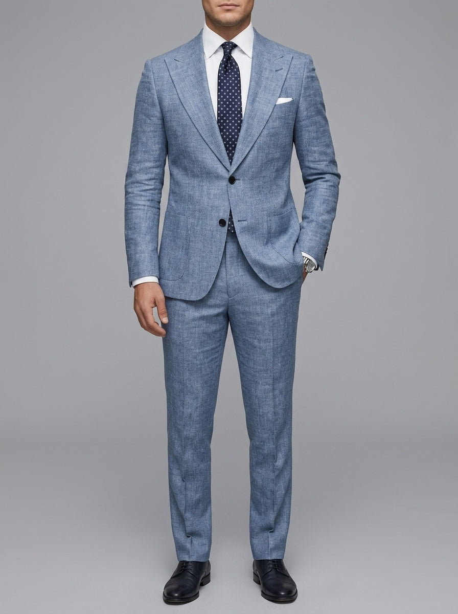 Wool Slim-Fit Two-Button Blazer Men