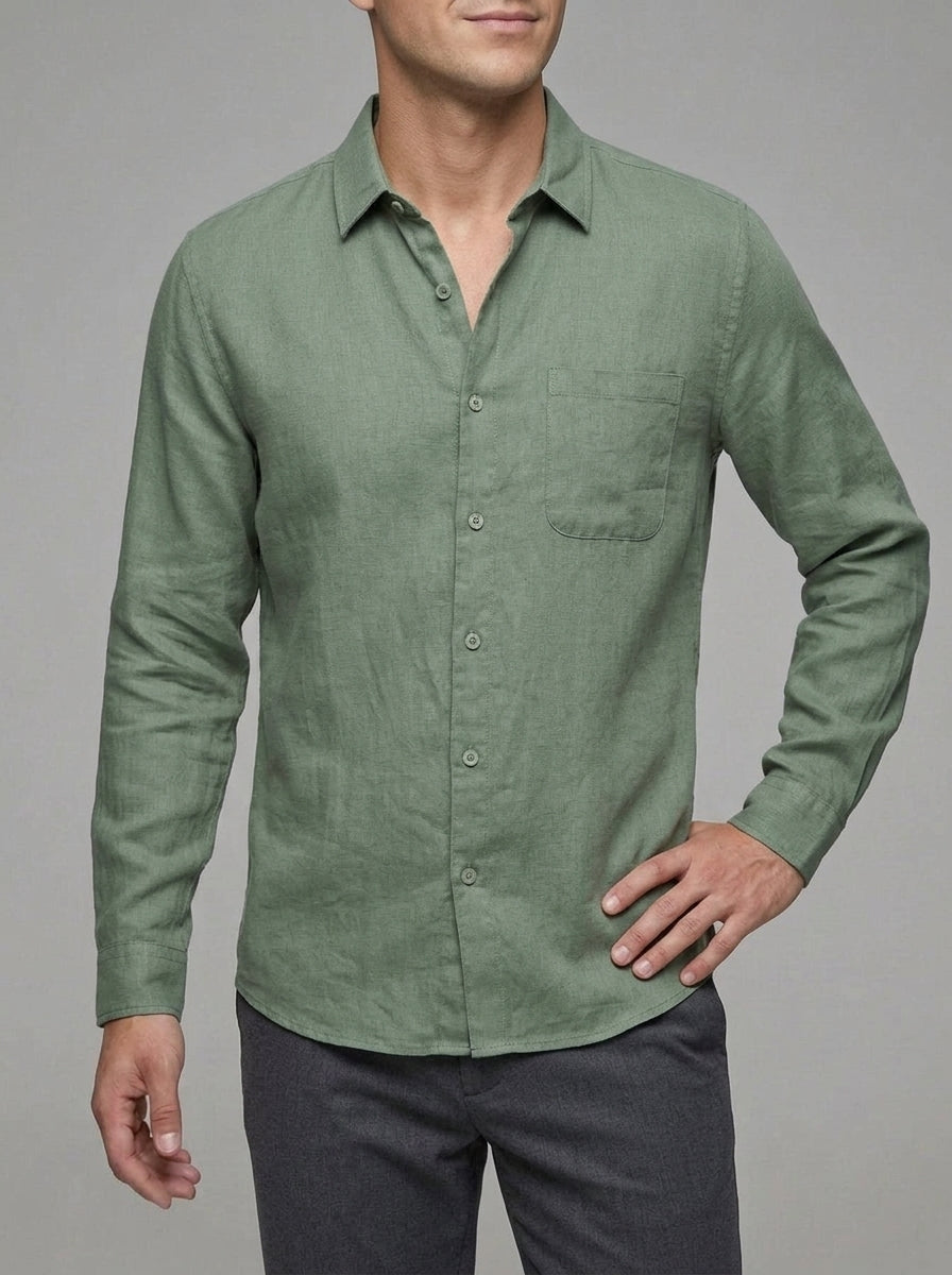 Linen Button Shirt Men – Summer Classic