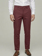 Wool Trousers Men Casual Formal