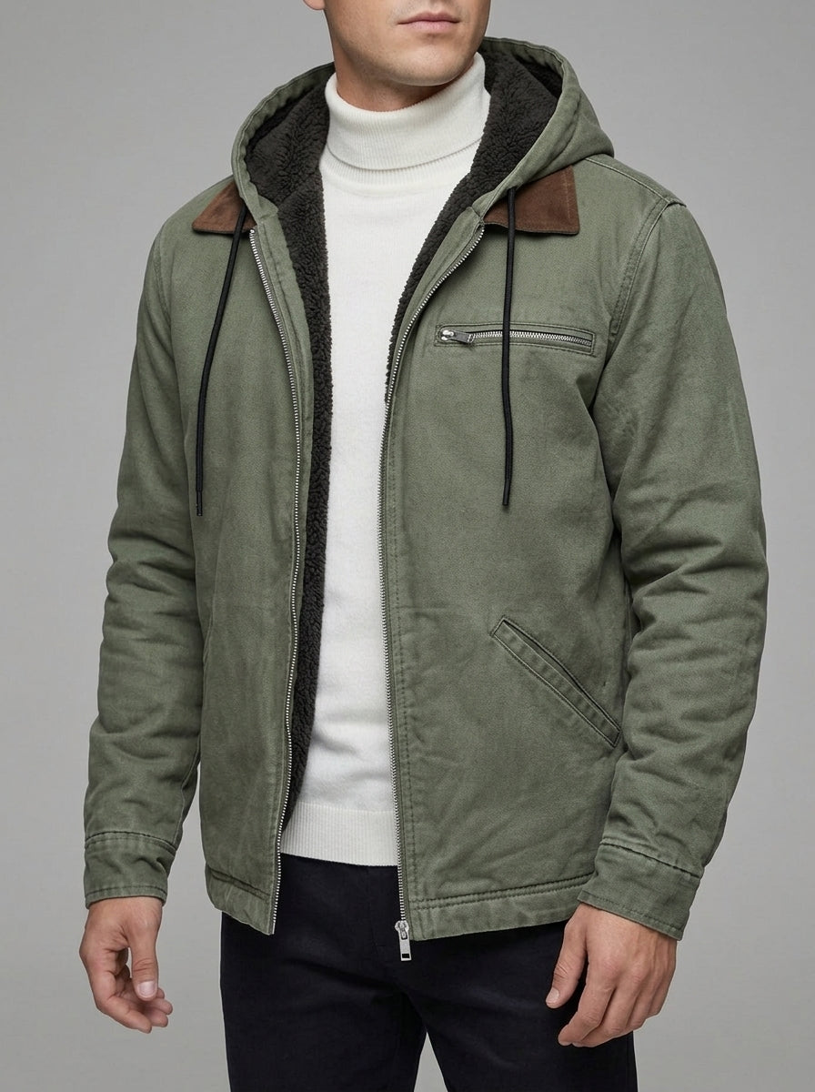 Leather Jacket Men Elegant Modern