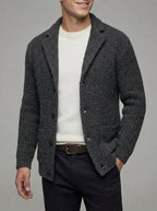 Wool Cardigan Men Button Down Regular Fit