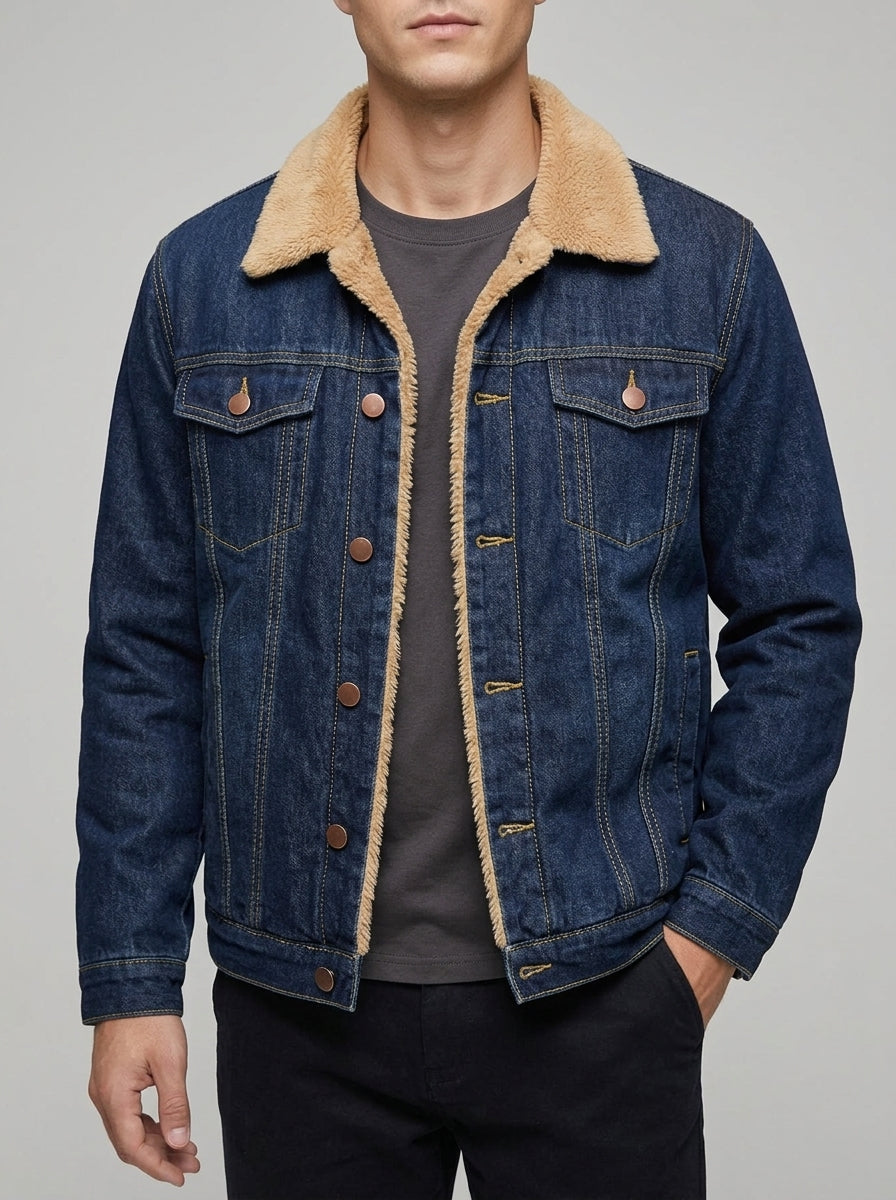 Men's Denim Jacket – Fleece Lined Classic