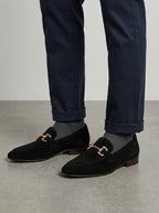 Mens Suede Loafers – Horsebit