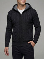 Belessia Giorgio Wool Zip Sweater  - Fleece Lined