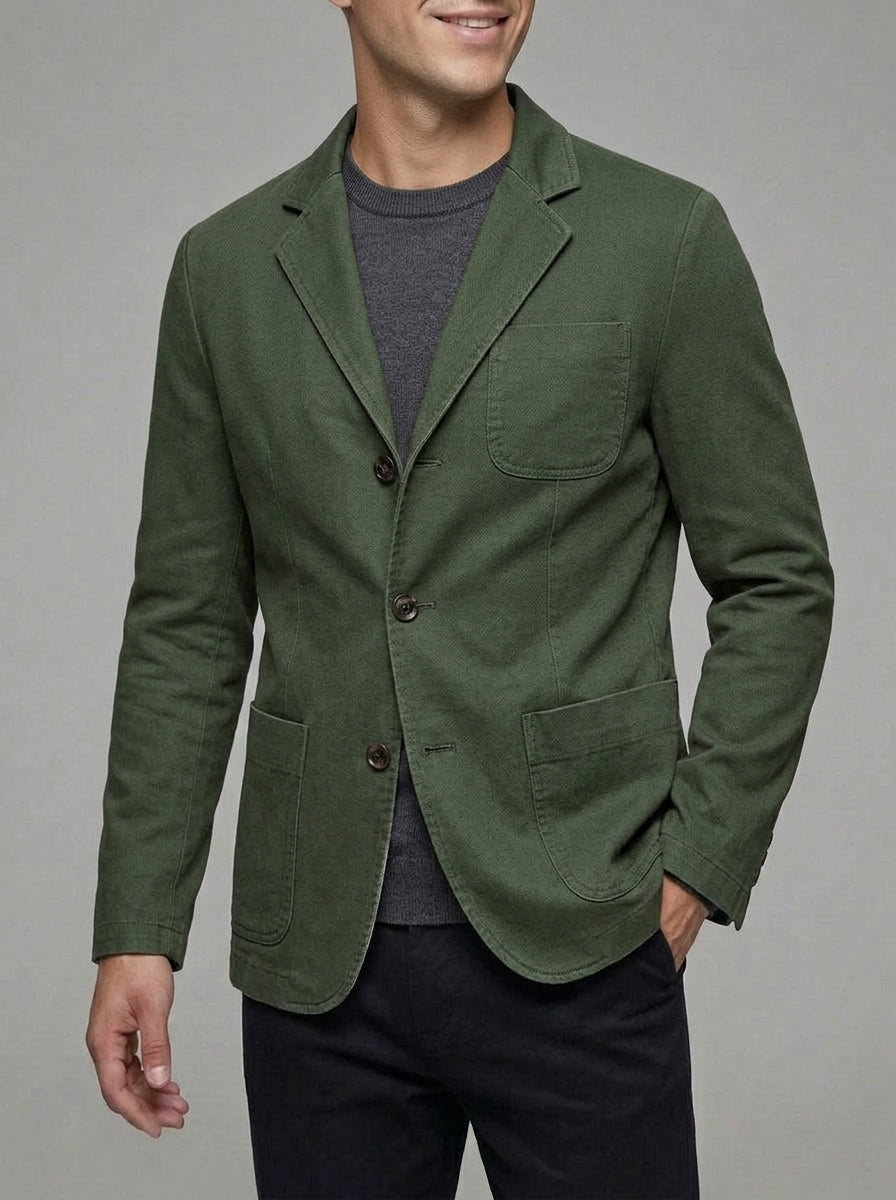 Wool Blazer Jacket Men