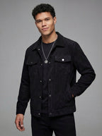 black workwear wool jacket
