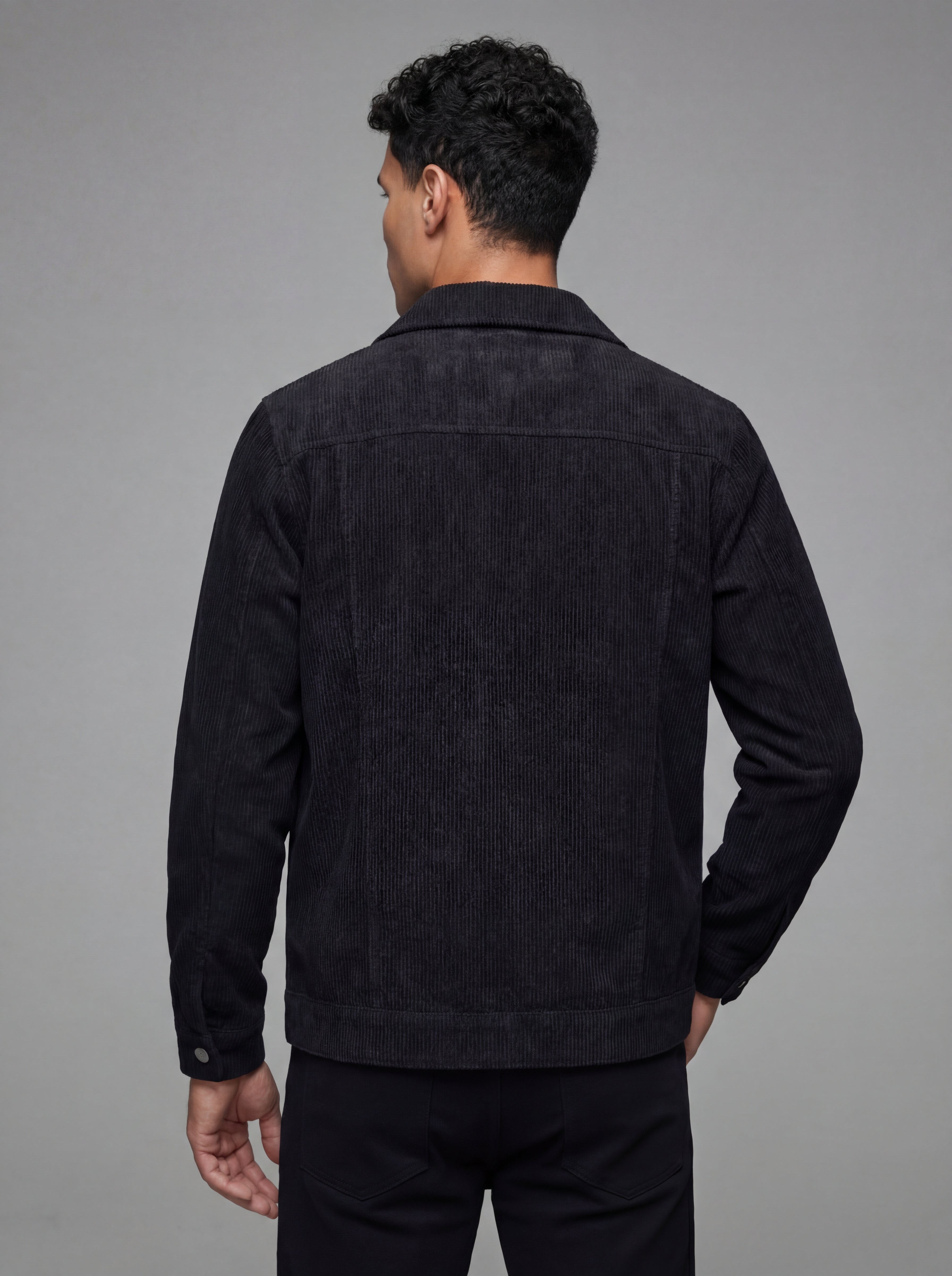 black workwear wool jacket backside