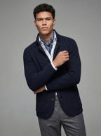 blue wool jacket