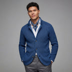 light blue wool jacket