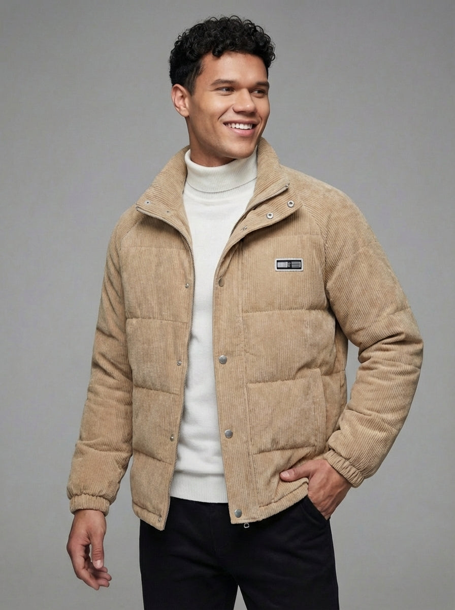 beige wool jacket