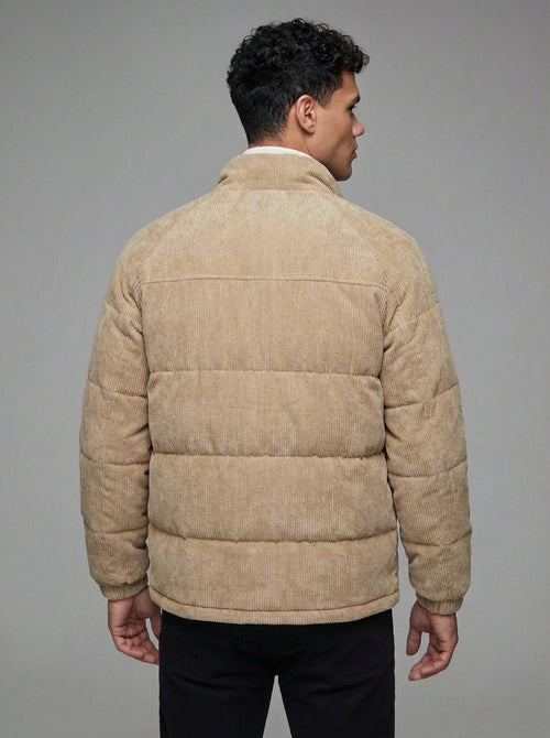 beige wool jacket backside